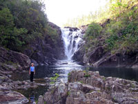 Big Rock Falls is a short hike from the villa